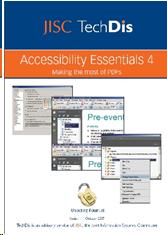 JISC TechDis Accessibility Essentials